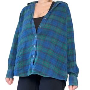 Blue Flannel Button Down